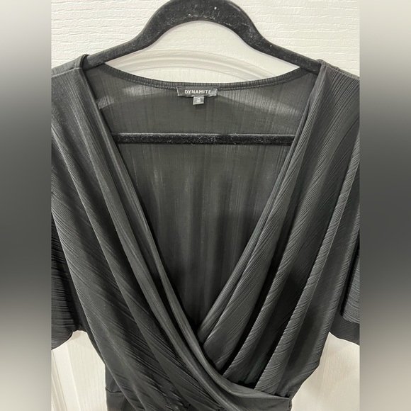 Black Bodysuit Blouse - Picture 3 of 3